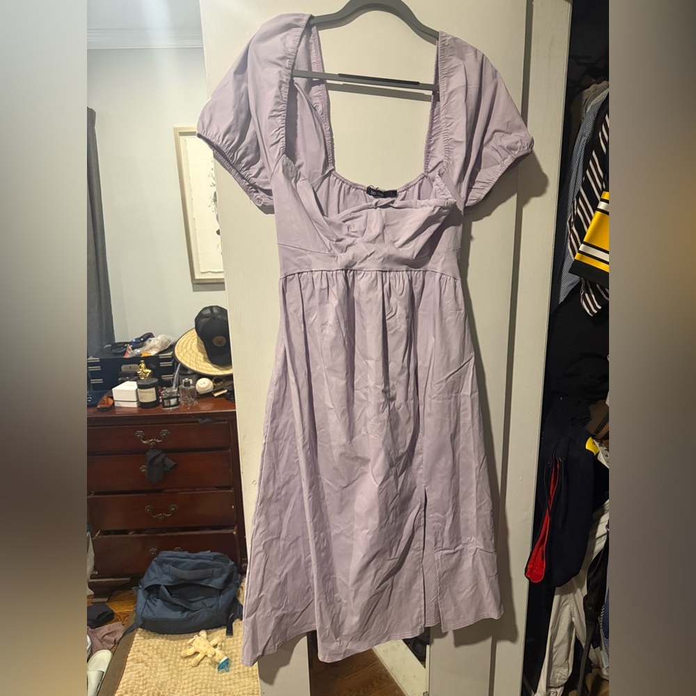 Boohoo Lilac Midi Dress